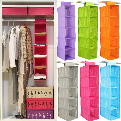 5-Shelf Hanging Closet Organizer