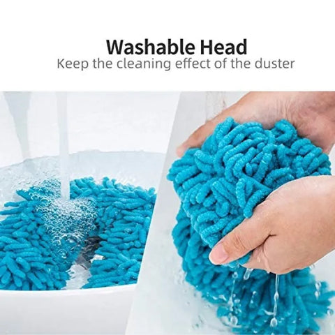 Flexible Microfiber Fan Duster with Telescopic Handle