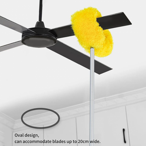 Foldable Ceiling Fan Duster with Extendable Rod