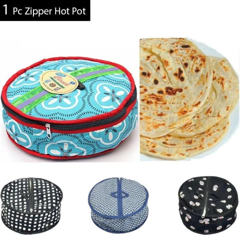 Reusable Roti Zipper Bag – Airtight & Insulated Chapati Storage