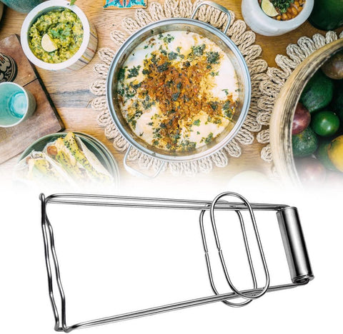 Stainless Steel Hot Bowl Clip – Foldable Anti-Scald Lifter