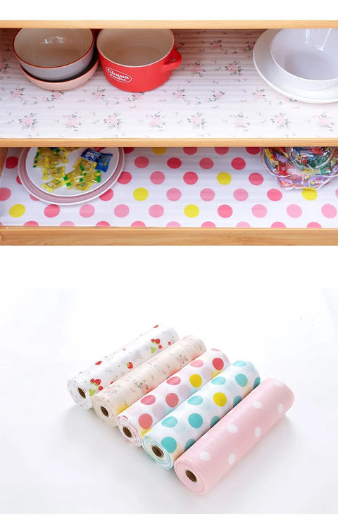 Polka Foamic Kitchen Sheet – Waterproof & Oil-Resistant (45×150cm)