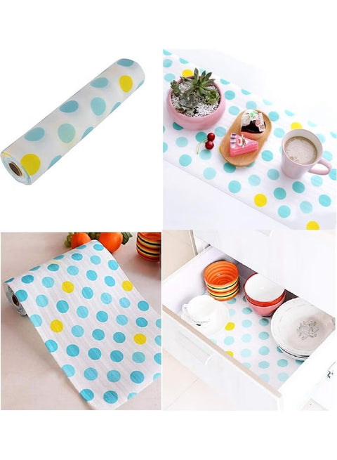 Polka Foamic Kitchen Sheet – Waterproof & Oil-Resistant (45×150cm)