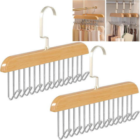 Multi-function 8 Wooden Hooks