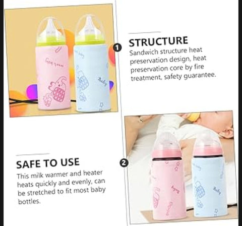 Portable USB Baby Bottle Warmer Sleeve