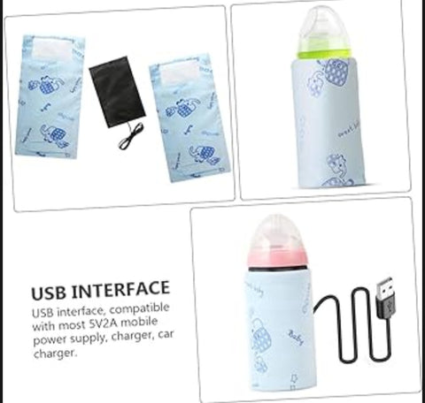 Portable USB Baby Bottle Warmer Sleeve