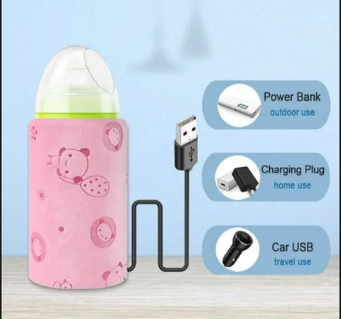 Portable USB Baby Bottle Warmer Sleeve