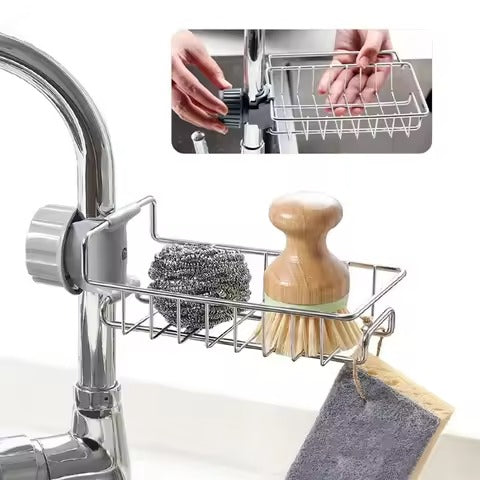 Stainless Steel Kitchen Faucet Sponge Holder