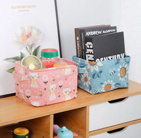 Foldable Desktop Storage Basket