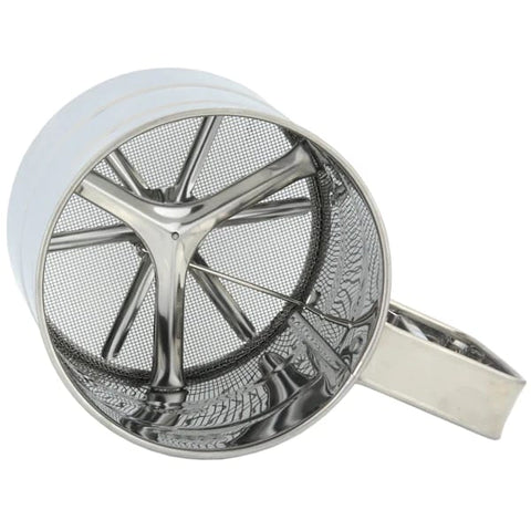 Stainless Steel Flour Sifter with Double Mesh