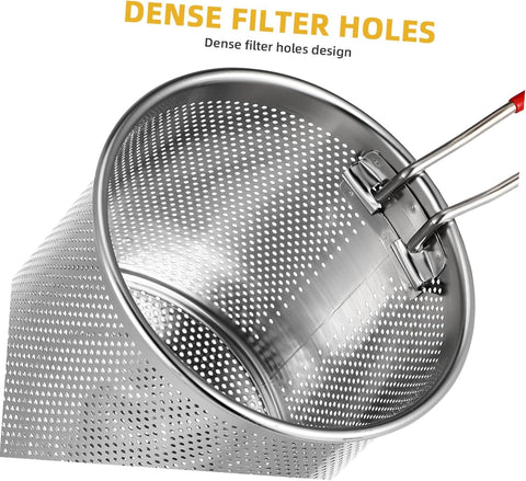 Stainless Steel 1200Ml Deep Fryer Pot with Strainer