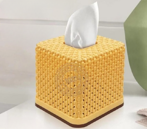 Rose Square Tissue Box