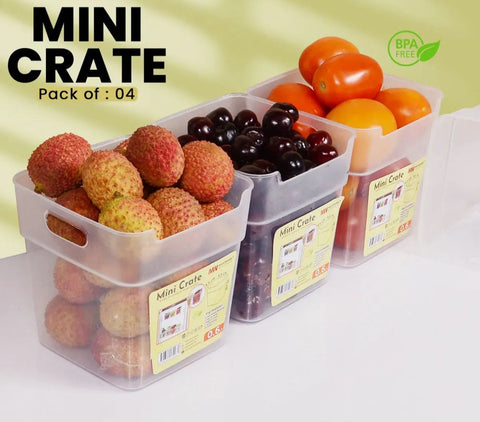 4-Pcs Refrigerator Food Storage Box Set
