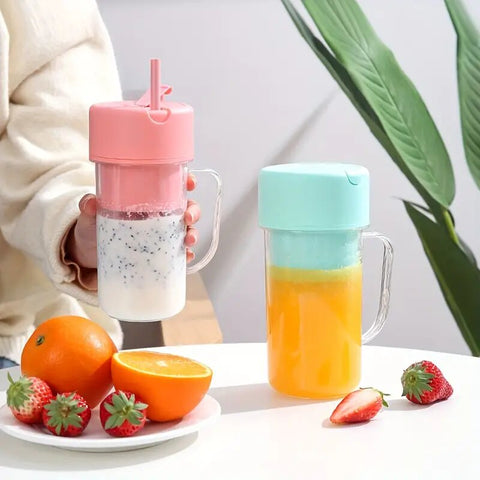 Portable Mug Blender with Straw – Mini Cordless Juicer