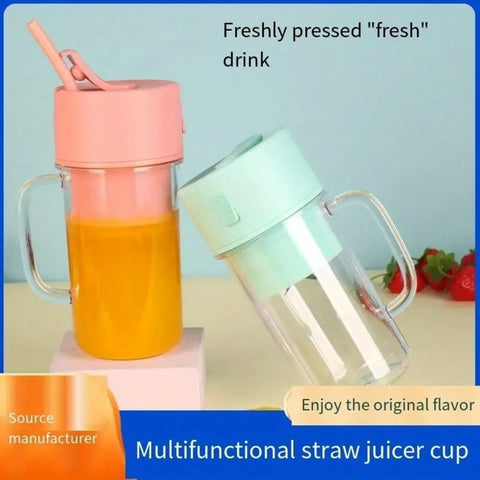 Portable Mug Blender with Straw – Mini Cordless Juicer